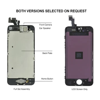 LCD екран AAA за iPhone 5 5S 5C SE Дисплей със сензорен екран, Пълен Комплект в Събирането на Подмяна на Дигитайзер Предна камера Pantalla+Начало 1