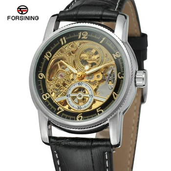 Ред Forsining ретро и модерен дизайн на скелета на спортни механични часовници светещите стрелки прозрачен мрежест гривна за мъжете най-добрата марка луксозни > Мъжки часовник / www.yorkshireclaims.co.uk 11