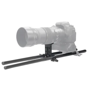 Скоба обектива на камерата Feichao Поддържа 15-мм Стержневую Рельсовую система с централна плочка за поставяне на DSLR за Аксесоари за slr камери 5D3 5D2