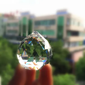 Високо Качество на 10 бр. 40 мм K9 Прозрачен кристал стъклен фасетиран топка полилеи за осветление на Покаянието, Фэнхуй топката Декорация на дома 1