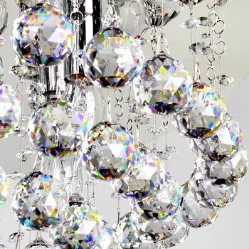 Високо Качество на 10 бр. 40 мм K9 Прозрачен кристал стъклен фасетиран топка полилеи за осветление на Покаянието, Фэнхуй топката Декорация на дома 2