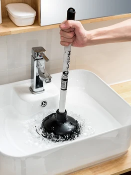 Отключване на Плунжеры за тоалетна Вакуумно издънка на Пречистване за източване на Отпушване на Плунжеры за Почистване на тоалетната чиния Desatascador Стоки за баня DF50XP 2
