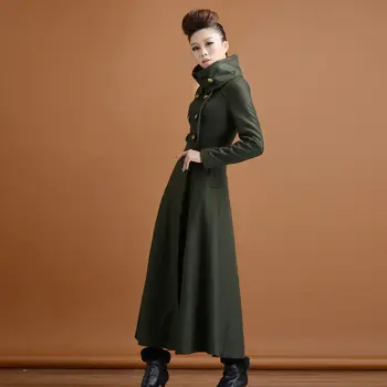 Дамско палто с дълги ръкави, Пролетно-есенна двубортная връхни дрехи, Палто в стил Причинно-следствената връзка 1