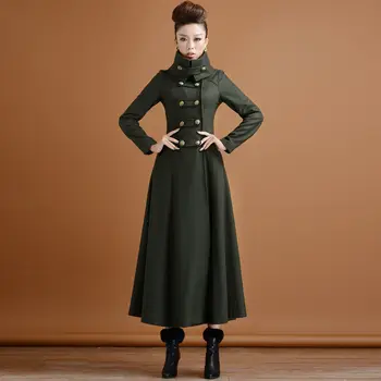 Дамско палто с дълги ръкави, Пролетно-есенна двубортная връхни дрехи, Палто в стил Причинно-следствената връзка 2
