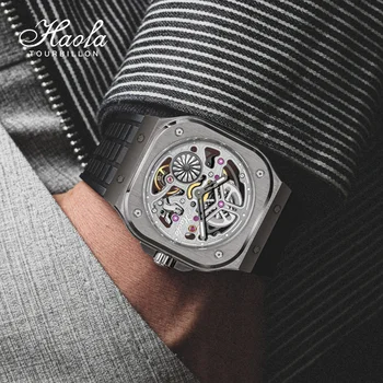Ред Guanqin 2022 нова бизнес мода Tourbillion перо механични-автоматични мъжки часовник сапфировые на часовника от неръждаема стомана водоустойчив > Мъжки часовник / www.yorkshireclaims.co.uk 11