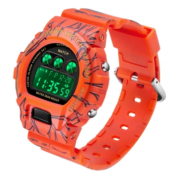 Ред Led цифров часовник мъжки луксозен дизайн, стоманена каишка ретро квадратни военни ръчен часовник хронограф водоустойчив дамски спортен часовник за мъже > Мъжки часовник / www.yorkshireclaims.co.uk 11