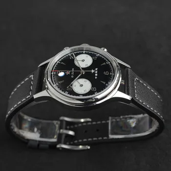 Ред Нови мъжки автоматично механични часовници е от неръждаема стомана, черна и кафява кожа, син сапфир светещи > Мъжки часовник / www.yorkshireclaims.co.uk 11