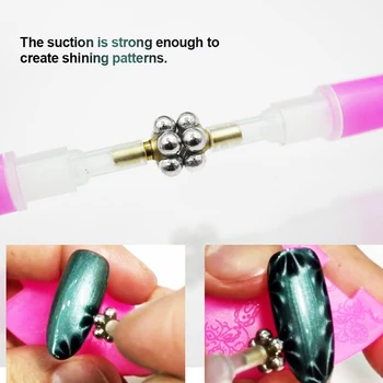 Магнитна Писалка с двойна глава направи си САМ 3D Лак за нокти с UV-Гел, Маникюр Инструменти за Рисуване на Нокти Инструмент за маникюр с Гел-лак за нокти