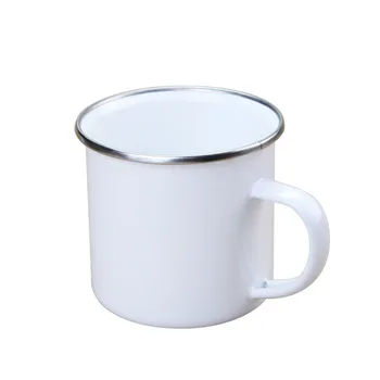 Сублимационен печат е 350 МЛ Креативна кафе эмалевая чаша за пътуване Чаена чаша с логото на поръчка эмалевая чаша DIY домашен офис Персонализиран подарък 2