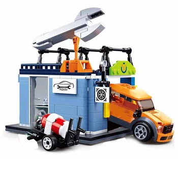 Градски Автомобил Гараж Състезанието На Състезателни Коли На Боклукчийски Камион Модел Автобус Модел Градивните Елементи На Строителни Комплекти Играчки За Деца 2