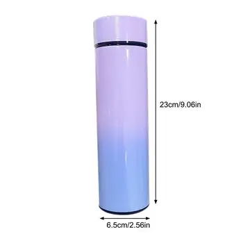 Бутилка с вода от термос от неръждаема стомана Съхранява на Хладно изоляционную чаша с led интелигентна с дисплей на температурата, която лесно се носи с себе си вътре или вън