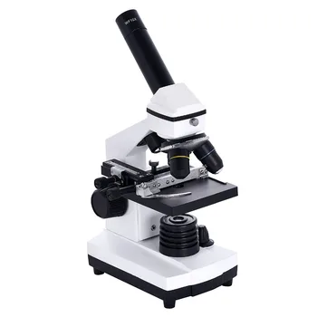 640X Биологични Микроскопи Студентски Образователен Монокулярный Микроскоп с LED Лампа Matal