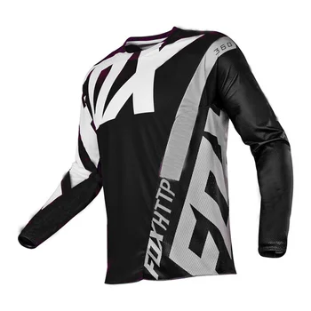 2021 Мъжки тениски за скоростно спускане http Fox Планински велосипед МТВ Ризи Офроуд DH Мотоциклет Джърси Спортни дрехи за мотокрос Облекло FXR под Наем 1