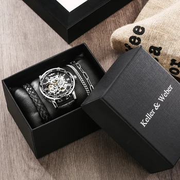 Луксозни Мъжки Механичен Часовник Гривна с Бриллиантовым Светящимся Показалеца на Кралския Дизайн на Ръчен Часовник с ръчно от Подарък за приятел