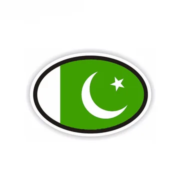 Самоличността Знаме на Пакистан Автомобилни Стикери Аксесоари Мотоциклетът Покриване на Драскотини Водоустойчив PVC 11 см. *7 cm 1