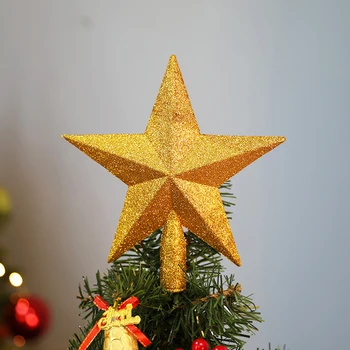 Нова Година на Домашен интериор 19 см Коледна Елха Коледна Звезда Сватбена Украса Закрит Настолни Декорации и Творчески Скандинавски Подарък 2