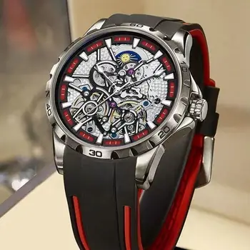 Оригинални оригинални мъжки механични часовници с двойно турбийоном, напълно автоматични часовници 2021 г., нов известна марка, модни кухи МЪЖКИ ЧАСОВНИК 1