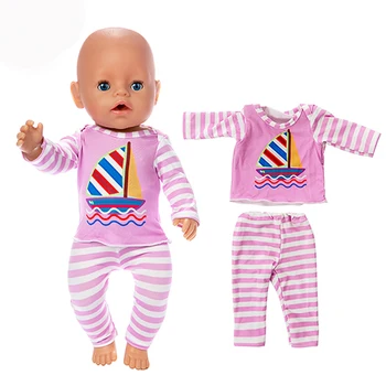 Ред Роден на ново бебе е подходящ за 18 см 43 см аксесоари за дрехи за кукли петолъчна звезда бели памучни шорти деним костюм за подарък за рожден ден на дете > Кукли и аксесоари / www.yorkshireclaims.co.uk 11