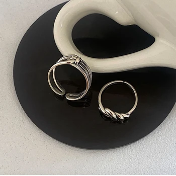 Ред Meyrroyu пръстен от сребро 925 проба, японски и корейски стил ретро оплетка отворен пръстен тайское сребро дамски модни бижута на едро > Изискани бижута / www.yorkshireclaims.co.uk 11