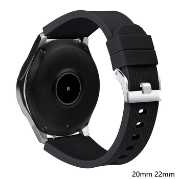 22/20 мм и каишка за Samsung Galaxy Watch 3 45 мм 41 мм активен 2 44/46 мм Силикон гривна каишка кореа Huawei watch GT 2д каишка за часовник 2