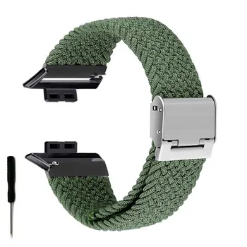 Найлонов ремък за Huawei Watch Fit Найлон Ракита Еластична Сольная линия за Huawei Watch Fit Регулируеми Тъкани Въжета Гривна 1