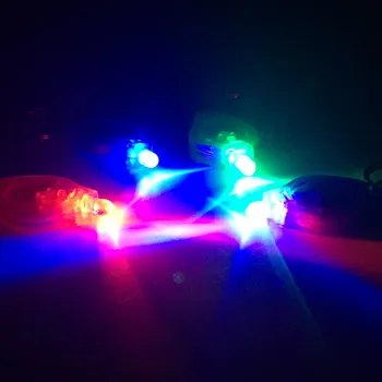 Мини 5 бр. LED Ключодържател Фенерче Фенерчето Пръст Светло Синьо/Зелено/Червено/Лилаво Лампа за Тъмни Зони Къмпинг / Лов / туризъм
