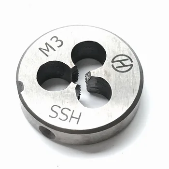 Безплатна доставка на 1 бр. HSS Metric матрицата М3 х 0,5 мм Печати За резби Инструменти Струг Модел Инженер Производител на конци специално за прибиране на СС