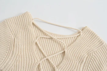 Ред Дизайнерска дамска мода облекло е куха вязаный пуловер с отворен гръб ретро пуловер с дълъг ръкав женски пуловер шик топ 2022 пролет нова > Пуловер / www.yorkshireclaims.co.uk 11