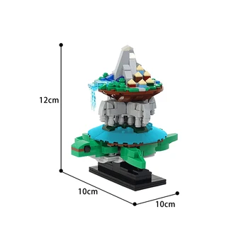 MOC World Turtleby Астрономия Черепашья Кула Въртящи се Градивни елементи Turtleby Геоцентрическая Теория Образование За децата, Подарък Играчка 2