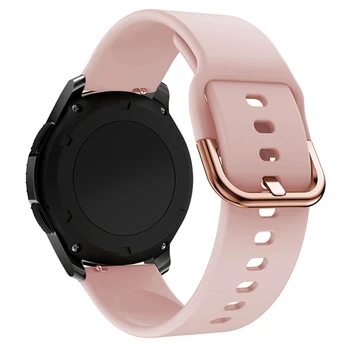Водоустойчив Спортен Силиконов Ремък за Amsung Galaxy Watch Active 2 Band Gear S3 S2 Galaxy Watch 20 мм и 22 мм Гривна Дишаща 1