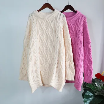 Ред B647 дамски нова мода есен сладък V-образно деколте с открити рамене диамантена обрат кратък пуловер върховете ретро мързелив пуловер с дълъг ръкав > Пуловер / www.yorkshireclaims.co.uk 11