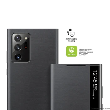 Нов Оригинален Samsung Огледален Флип калъф Smart View на Galaxy Note 20 / Note20 Ultra 5G Телефонна led делото S-View Седалките EF-ZN985 1