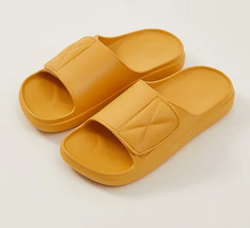 Дебели летни чехли мъжки обикновена домашни домашни обувки с зазубренным ръба дишащи чехли за баня с регулируема ширина на стъпалото 1