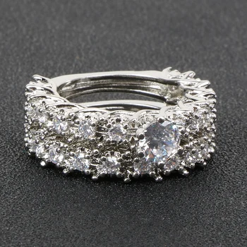 Ред Истинско сребро 925 проба пискюл регулируем прозрачен Cz пръстен на пръста женски пръстен, пръстен от сребро бижута Scr216 > Изискани бижута / www.yorkshireclaims.co.uk 11