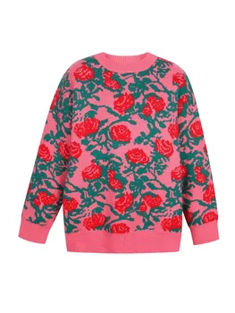 Ред 2022 ранна пролет нова индивидуална водорастворимая цвете блуза > Пуловер / www.yorkshireclaims.co.uk 11