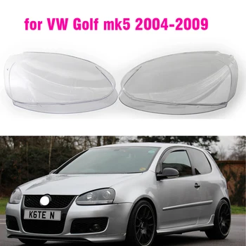 1бр Капачка на Обектива Отпред автомобил Светлини за VW Golf MK5 5 V GTI от 2004 2005 -2009 Авто Лампа на капака на корпуса прозрачен 2