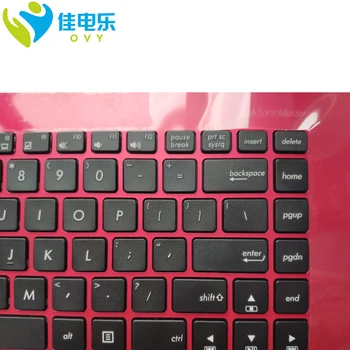 Червен Горен калъф за подложки за ръце Капака на Клавиатурата на лаптопа САЩ за ASUS X453 x453m X453MA P/N:0kn0-p11us13 0knb0-612aus00 1