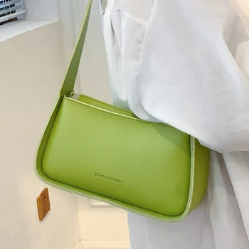 Лесна чанта на едно рамо за подмишниците Женствена чанта от 2021 Нова мода корея чанта-месинджър с едно рамо, универсална малка квадратна чанта 1