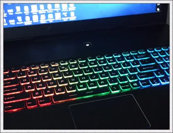 Английска кристален цвят RGB клавиатура със задно осветление за MSI GF65 GF75 Clevo Terrans Force S5 MECHREVO MR UX7-LH01 hasee 7G-700 US 1