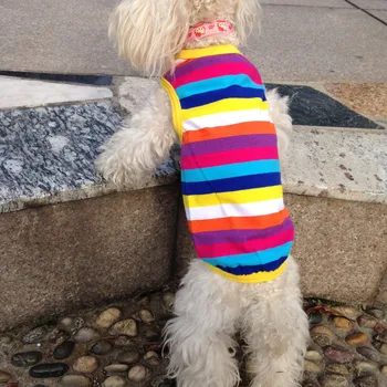Цветни Пролетни ризи за Облекло куче за домашен любимец за малки кучета Скъпа летни дрехи за домашни любимци Щенячий облекло за Дрехи за кучета 38 1