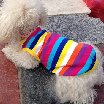 Цветни Пролетни ризи за Облекло куче за домашен любимец за малки кучета Скъпа летни дрехи за домашни любимци Щенячий облекло за Дрехи за кучета 38 2