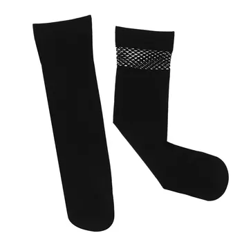 Модни мрежести чорапи Мрежести кадифени чорапи за краката JK Cosplay Костюми Аксесоари Тъмната Клубна дрехи за момичета Секси чорапи Над коляното