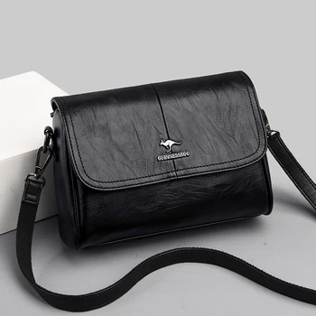 Дамска чанта Дамска чанта Луксозна чанта през рамо от изкуствена кожа Чанта през рамо с цип с множество джобове Чанта с Високо Качество Дамски чанта 2