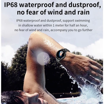 2021 Марка за Мъжки Спортни часовници Bluetooth Повикване Цифрови LED Електронни ръчни часовници, Водоустойчиви Часовници за проследяване на активността в плуване 1