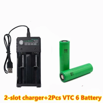 VTC6 18650 батерия 3,7 3000 mah литиево-йонна акумулаторна батерия 30A Разряд на батерията с висока мощност инструменти фенерче литиева батерия 2