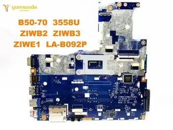 Оригиналът на дънна платка на лаптоп Lenovo В50-70 В50-70 3558U ZIWB2 ZIWB3 ZIWE1 LA-B092P изпитана добра безплатна доставка 1