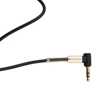 3.5 Мм Конектор 1 М AUX аудио кабел Кабел Златна Запушалка Линеен Кабел Пружина от мъжете на Мъжа HDMI-съвместим за Телефона Авто Високоговорители Слушалки 2