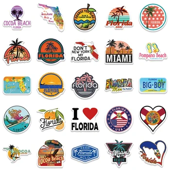 Гореща разпродажба 50 бр. Открит Флорида Пътуване Красиви Пейзажи Стикер Стикер САМ Бутилка Лаптоп 2