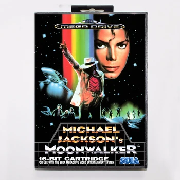 Игри Касета Moonwalker на Майкъл Джексън 16-битова игрална Карта MD С търговия на Дребно Кутия За Sega Mega Drive 1