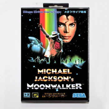 Игри Касета Moonwalker на Майкъл Джексън 16-битова игрална Карта MD С търговия на Дребно Кутия За Sega Mega Drive 2
